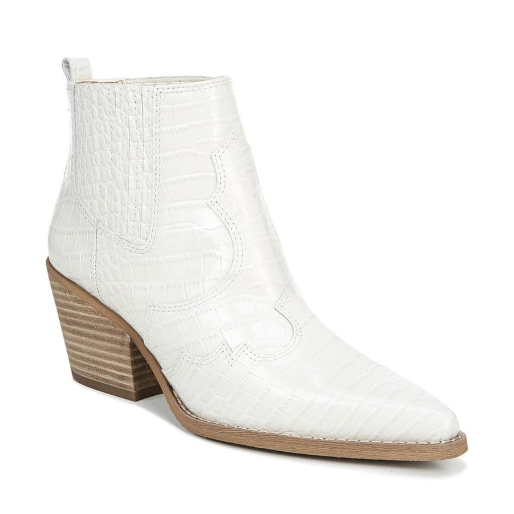 Sam Edelman Winona Bootie in White Croc